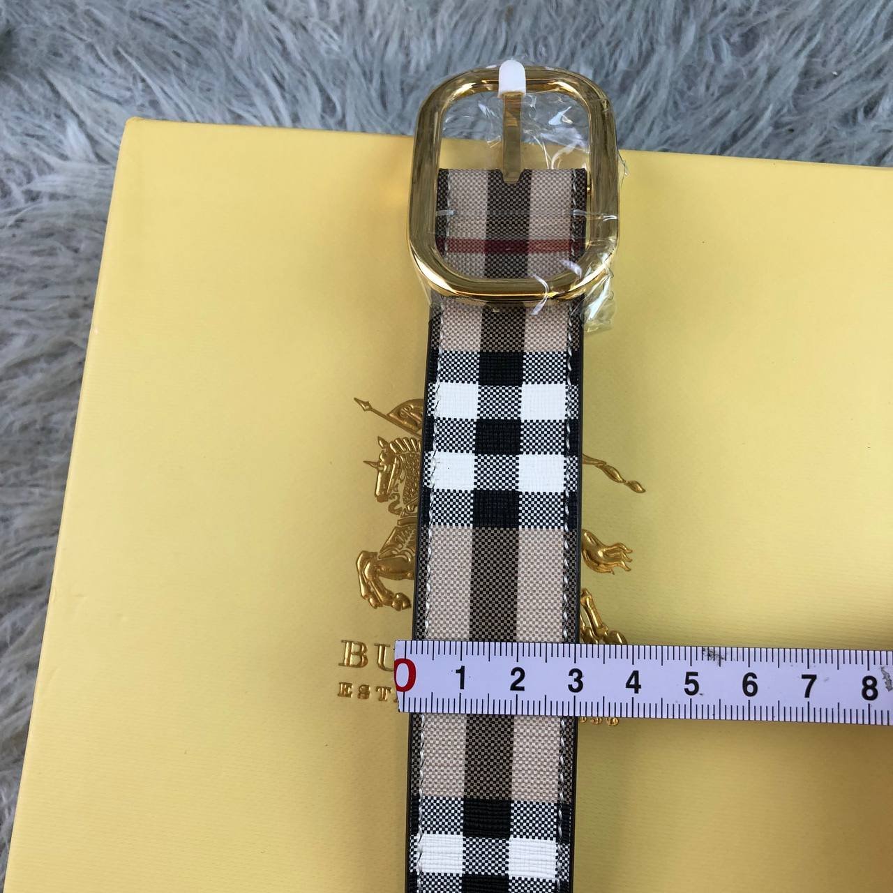 Vintage Check Braun 4 cm – Bild 3