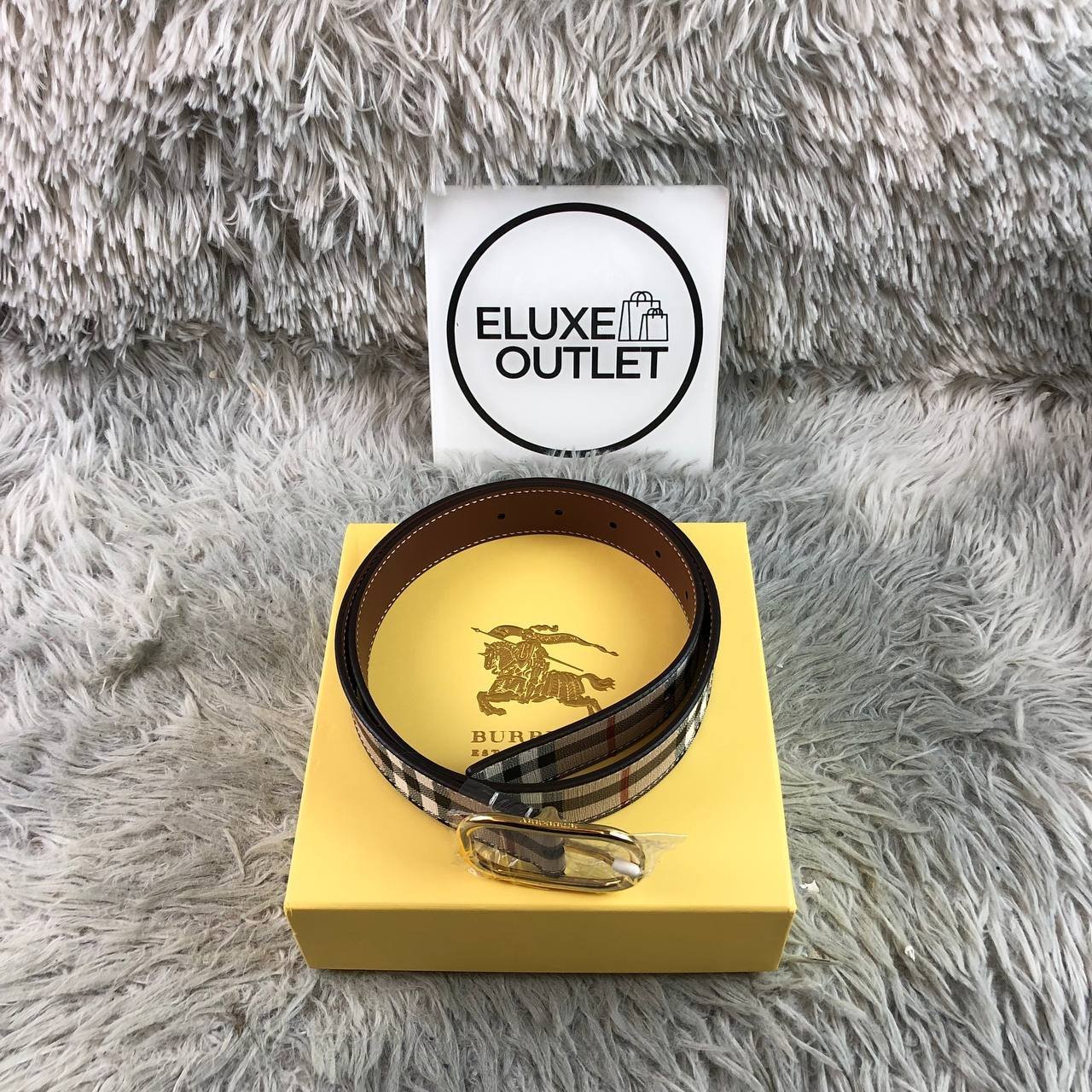 Vintage Check Braun 4 cm – Bild 2