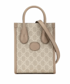 Mini GG Supreme Interlocking G Beige 16 cm