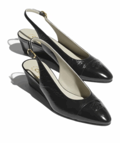 Spring-Summer Slingbacks Schwarz