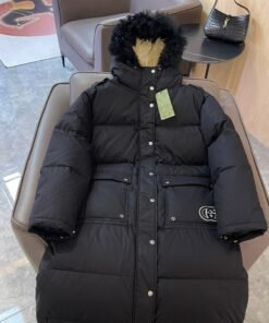 Alternative view of Daunenmantel Schwarz