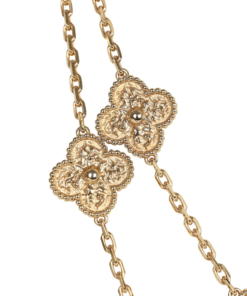 Alternative view of Van Cleef & Arpels Vintage Alhambra 20 Motif Necklace 18K Yellow Gold