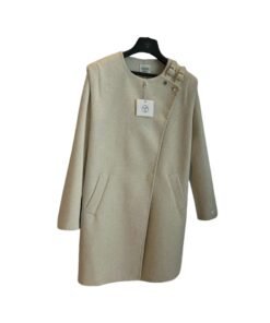 Long Coat Belted Beige