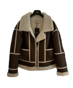 Jacket Aviator Shearling Marrone
